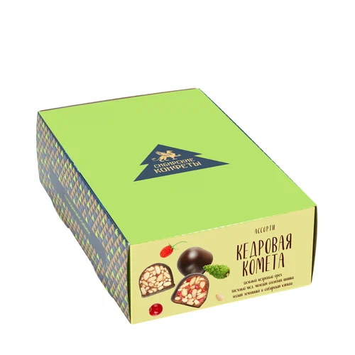 №2 Кедровая комета Ассорти (9429) (классика, клюква, шишка, земляника), 540г   в Мысках