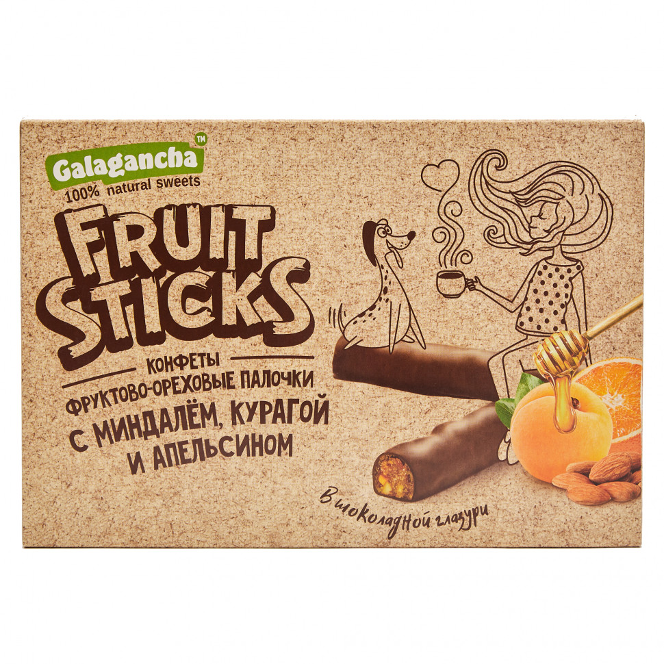  Берестов КРАФТ Fruit Stiсks с курагой и миндалем, 175г   в Мысках