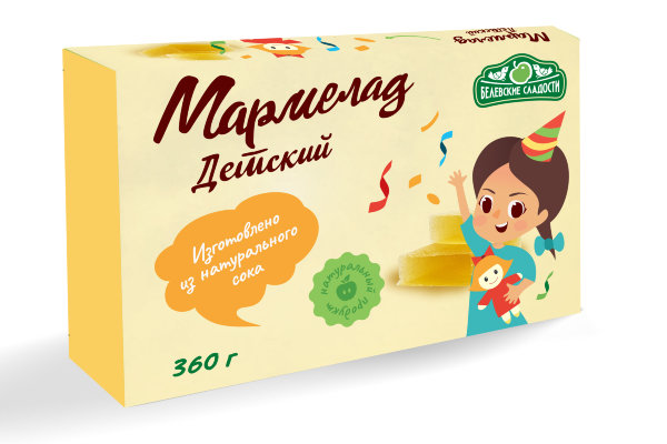 №2 Мармелад  "Детский" белевский 360г   в Мысках