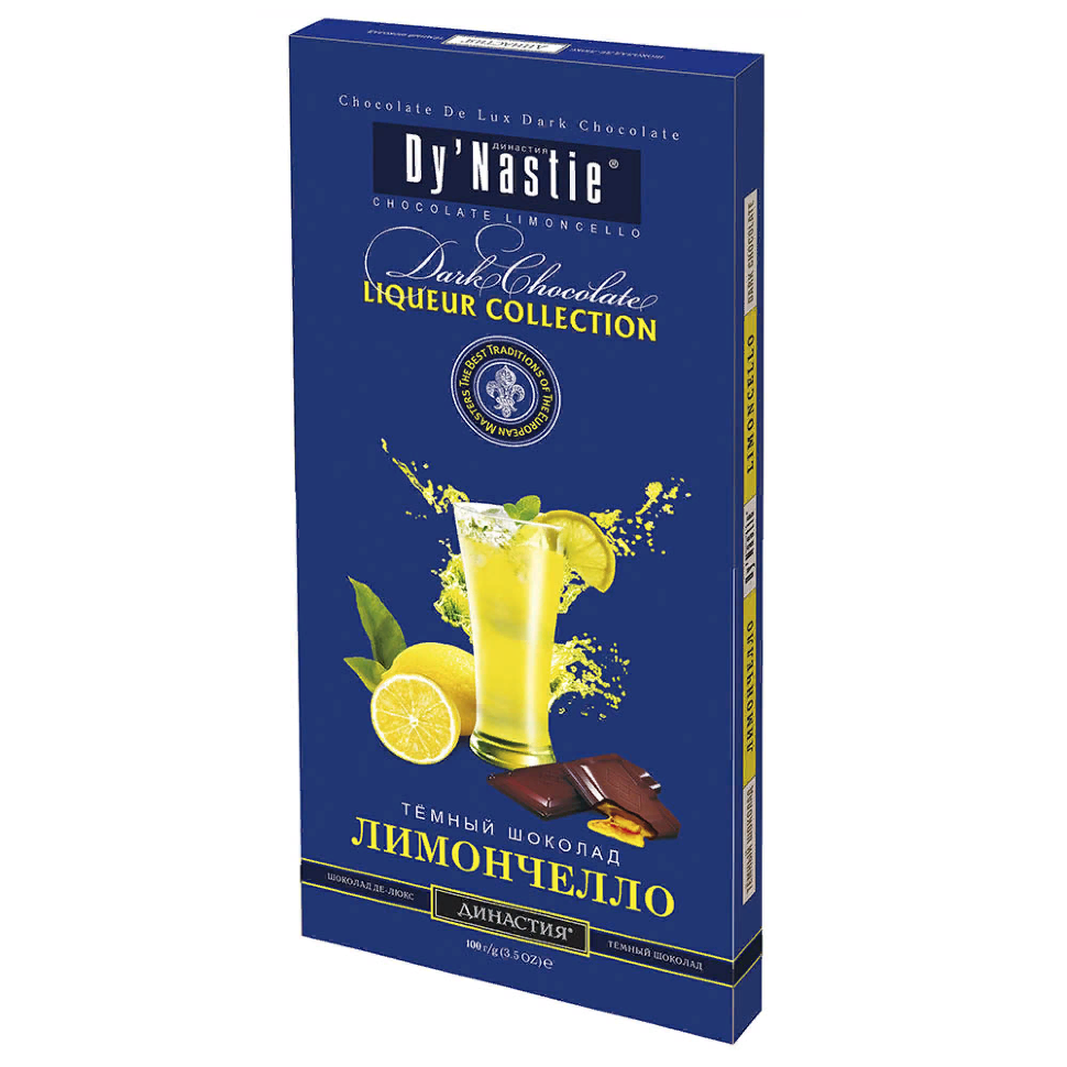  Династия Шоколад "Лимончело", (блок 10шт по 100г)  в Мысках