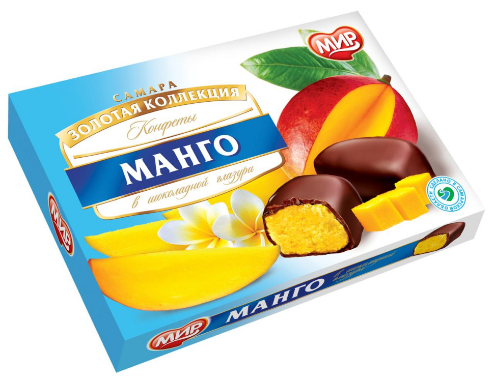  КФ МИР Манго-Кокос в шоколадной глазури 160г  в Мысках
