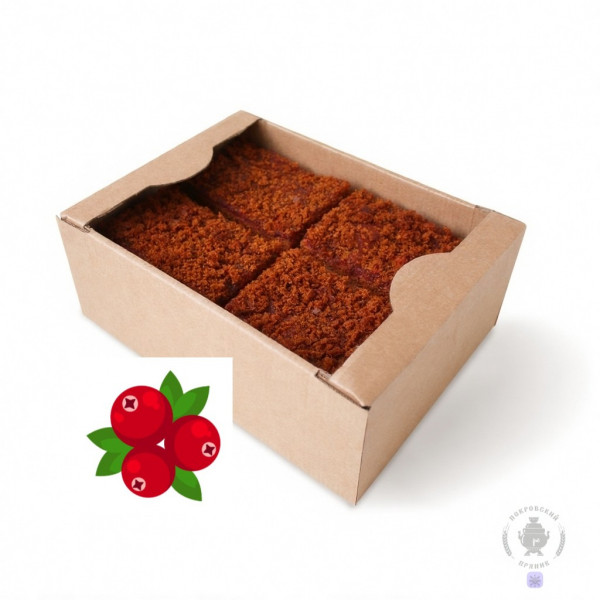 №3 Пряник 1кг с фруктовой начинкой Брусника в Мысках