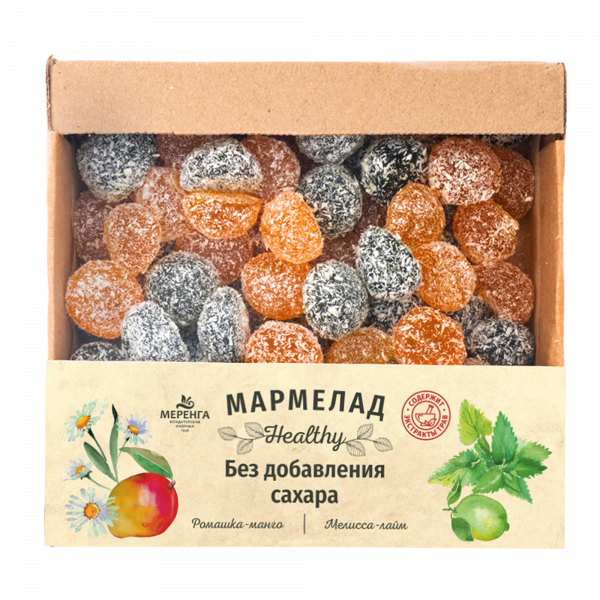 №1 Меренга Мармелад в кокосовой обсыпке Ромашка+Мелисса , 800г     в Мысках