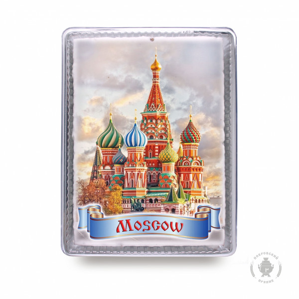 №3 Пряник 600г MOSCOW с фотопечатью (в подарочной пластиковой упаковке)  в Мысках
