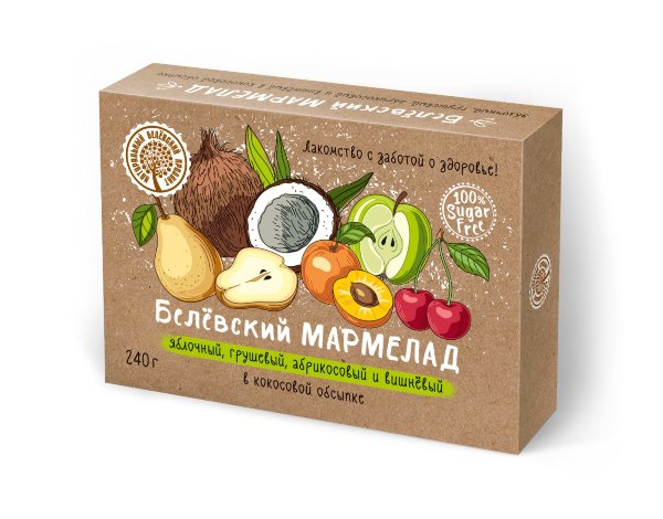 №2 Мармелад белевский на фруктозе 240г  в Мысках