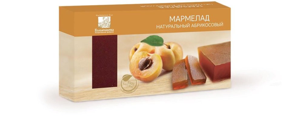  Мармелад пластовый 210г абрикосовый  в Мысках