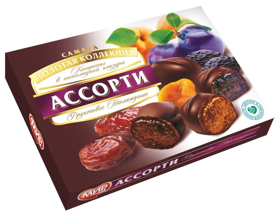  КФ МИР Фруктовое наслаждение (набор шоколадных конфет) 170г в Мысках